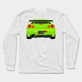 GTR R34 LIME Long Sleeve T-Shirt